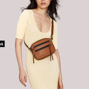 Botkier Chelsea Camera  Crossbody Bag Cognac Soft Leather